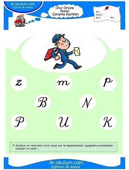 Çocuklar İçin P Sesi Çalışma Sayfaları 